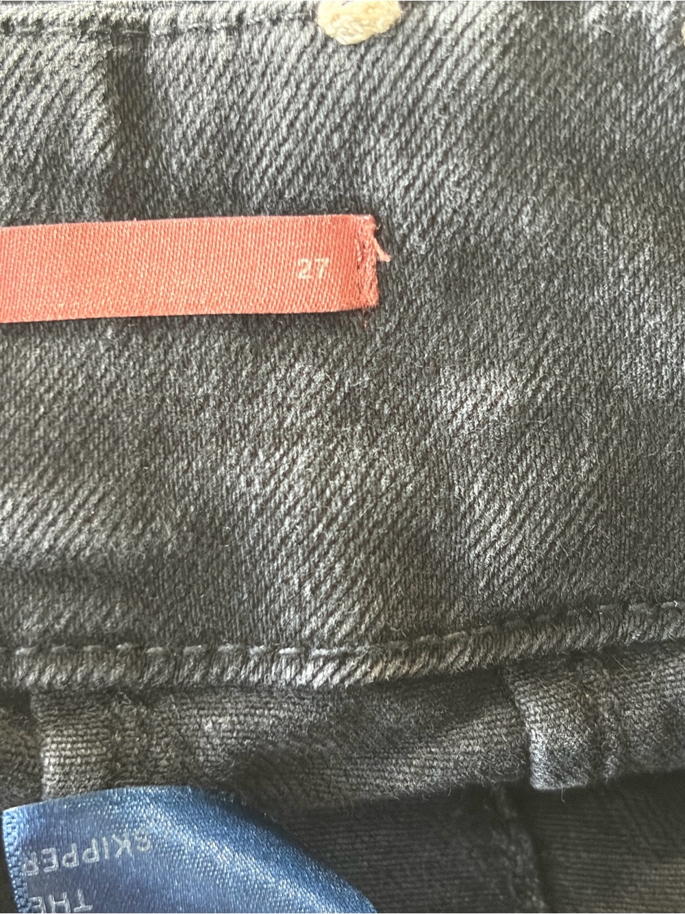 Anthropologie Pilcro the Skipper Jeans size 27 Cropped Wide Leg Faded Black - Picture 7 of 15